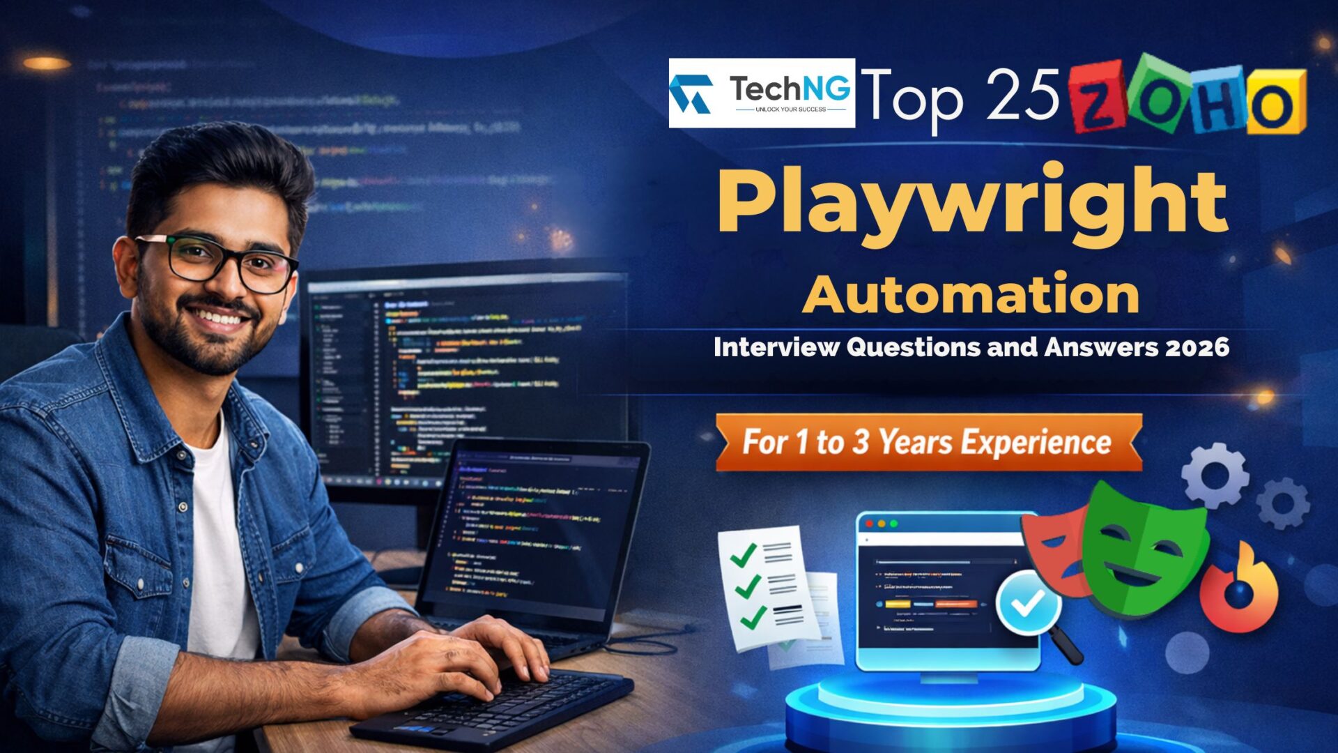 Top 25 ZOHO playwright automation Interview Questions and Answers 2026 – For 1 to 3 Years Experience