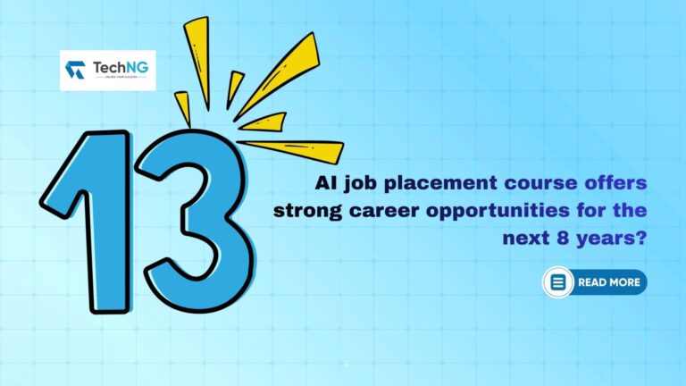 Which  13  AI job placement course offers strong career opportunities for the next 8 years?